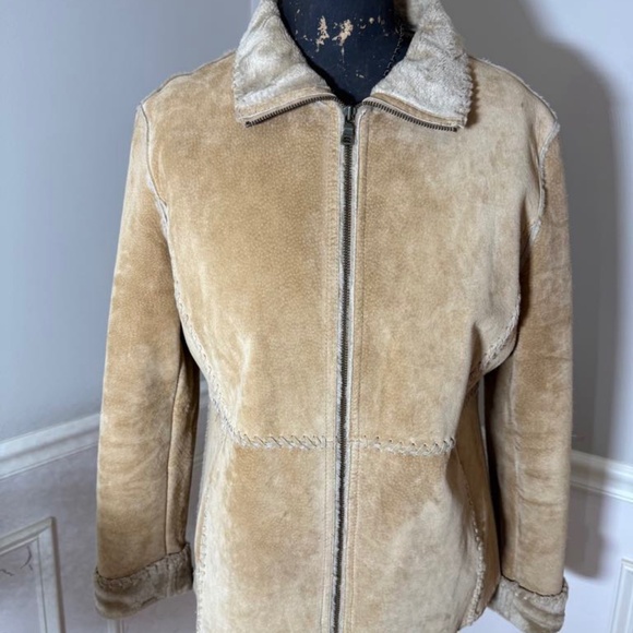 Guess Suede Jacket, Size L - Picture 1 of 11